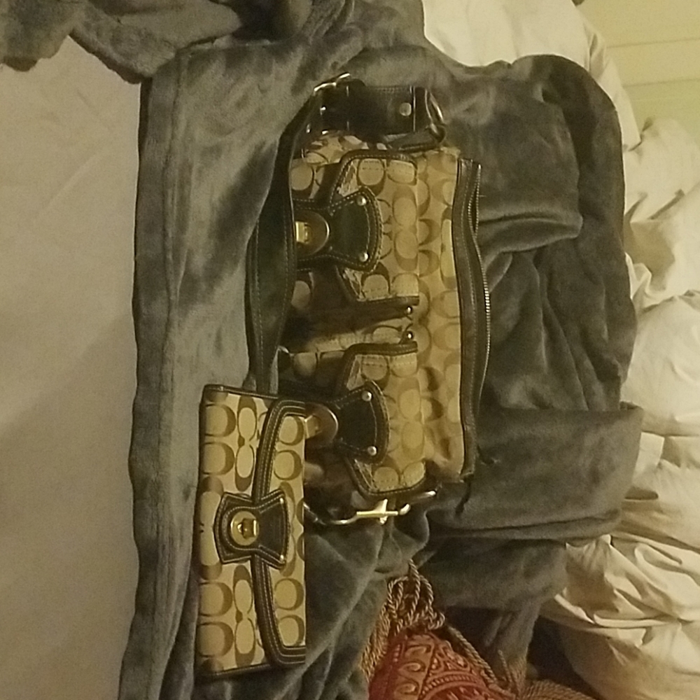 Coach bag and wallet
